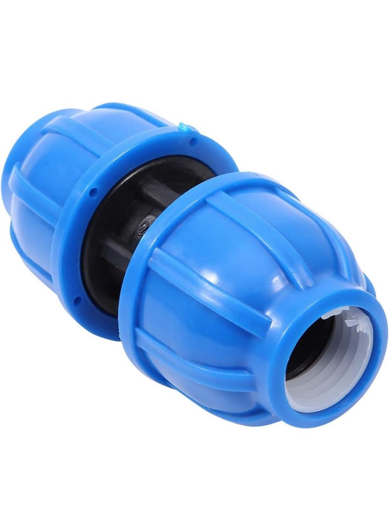 SOLARAE Water Pipe Connector, 5Pcs PE Plastic 20mm to 20mm Straight Pipe Connection Adapter, Quick Connect Hose End Connector Kit for Water Gun and Pipe - Image 3