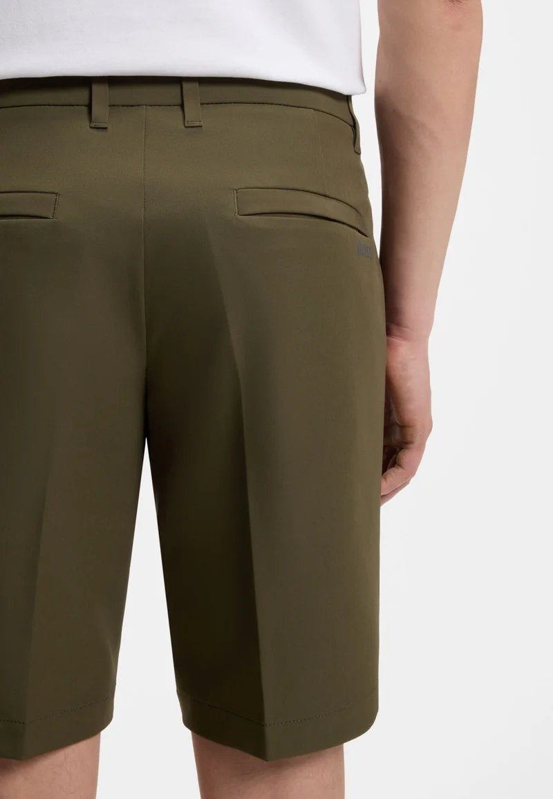 BOSS Open Green Slim-fit shorts in water-repellent stretch fabric for Men | Best Price UAE