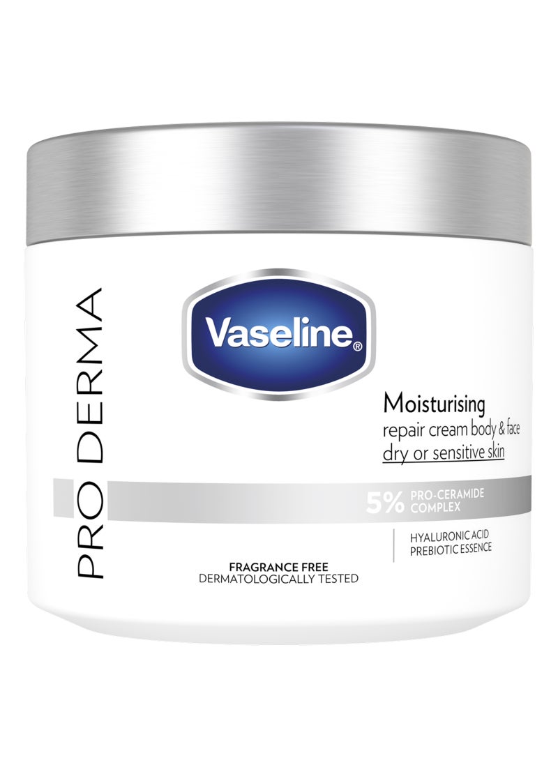 Vaseline Pro Derma  Fragrance Free Moisturising Restoring Cream, for dry or sensitive skin - Image 1