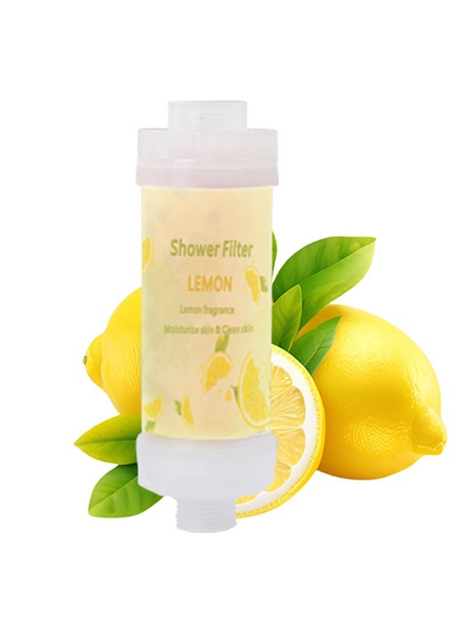 Sthxyfaith Shower Filter,Fragrance Shower Filters,Shower Filters with Aroma Therapy,Vitamin C Shower Filter,Soften Hard Water,Chlorine & Flouride Removal,Skin & Hair Care (Lemon) - Image 1