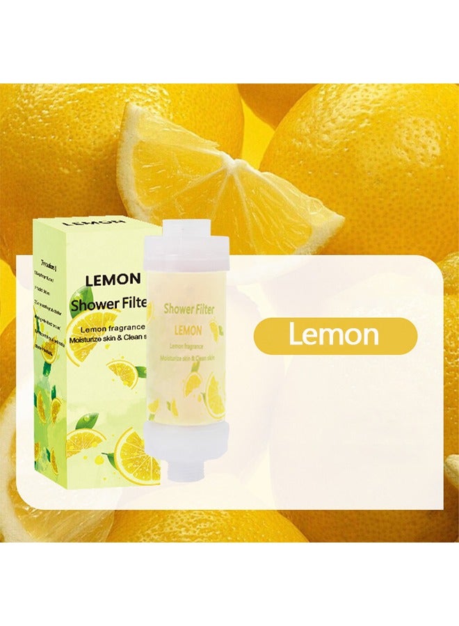Sthxyfaith Shower Filter,Fragrance Shower Filters,Shower Filters with Aroma Therapy,Vitamin C Shower Filter,Soften Hard Water,Chlorine & Flouride Removal,Skin & Hair Care (Lemon) - Image 5