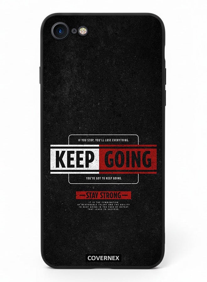 Covernex Apple iPhone 7 Protective Case Cover Printed Featuring Keep Going - Image 2