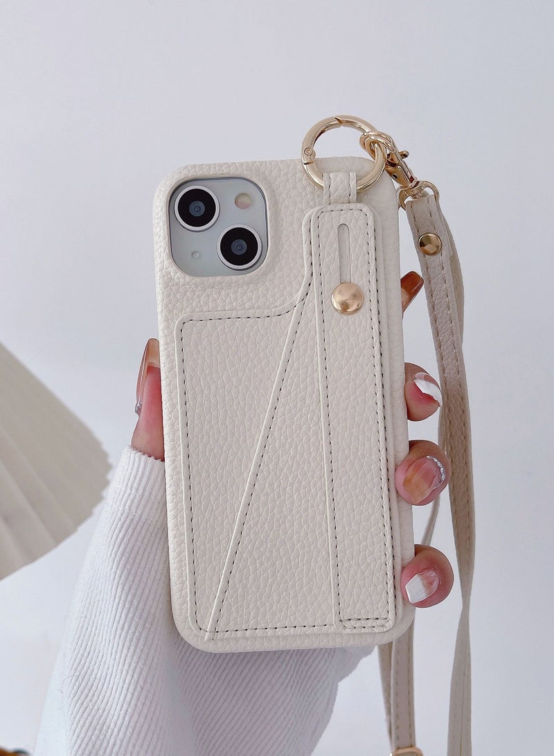 Suteni Back Cover Card Slots Leather Phone Case for iPhone - Image 1