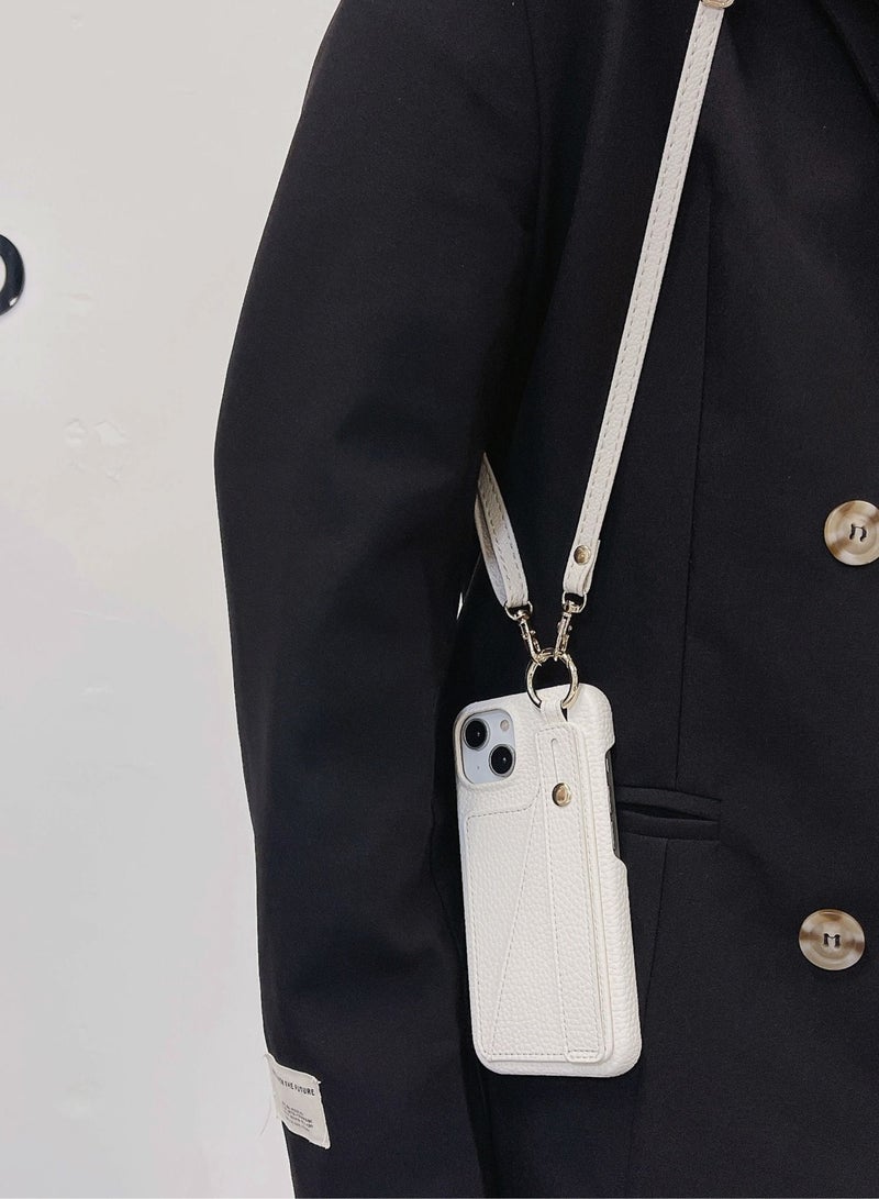 Suteni Back Cover Card Slots Leather Phone Case for iPhone - Image 2