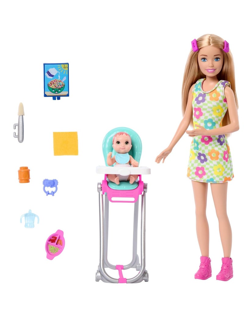 Barbie Barbie Skipper Floral Dress and Baby - Image 1