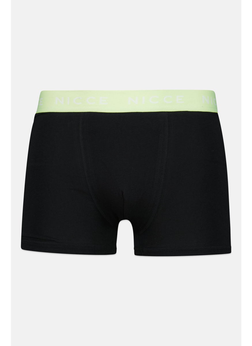 Nicce - Men 3 Pieces Brand Logo Boxer Briefs, Black - Image 1