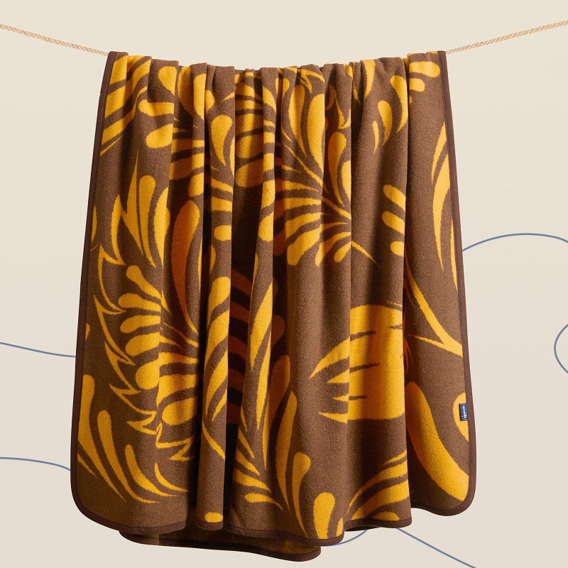 ACUSHLA Merino Wool Blanket - Soft Warm Thick Washable Large Throw Blanket for Camping Bed Couch Outdoor Travel All Weather, Rainforest Brown 79X63 - Image 5