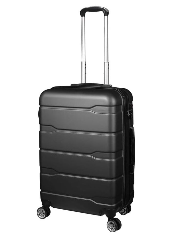 20-Inch Carry-On Hard Shell Luggage – Expandable Spinner Trolley with TSA Lock – Black, Lightweight & Durable  - Image 1