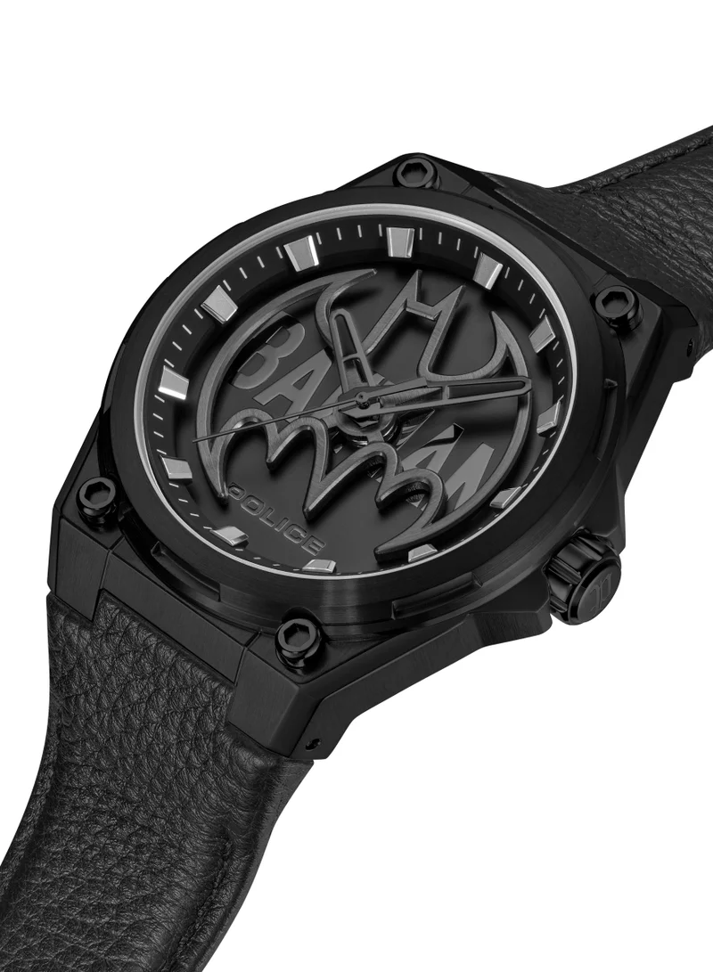 بوليس Batwing Special Edition Genuine Leather Strap Analog Watch, 45mm