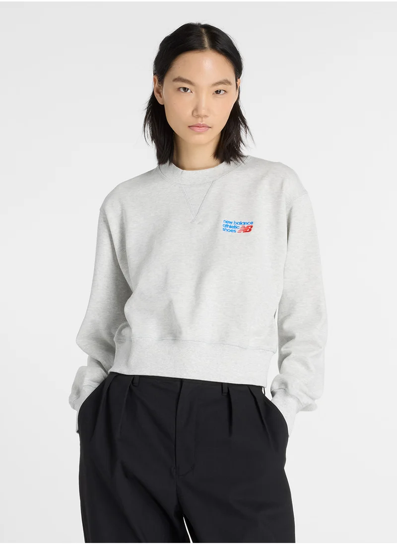 New Balance Athletics Premium Logo Relaxed Sweatshirt