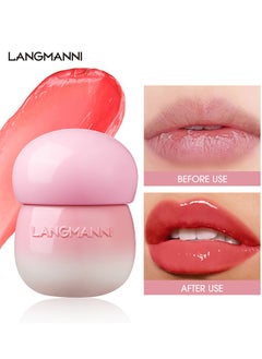 LANGMANNI Pudding Glow Lip Balm, Velvet-Smooth Lip Gloss For Nourished, Glowing Lips, Hydrating, Non-Sticky Glossy Tinted Lip Balm Makeup  - Image 1
