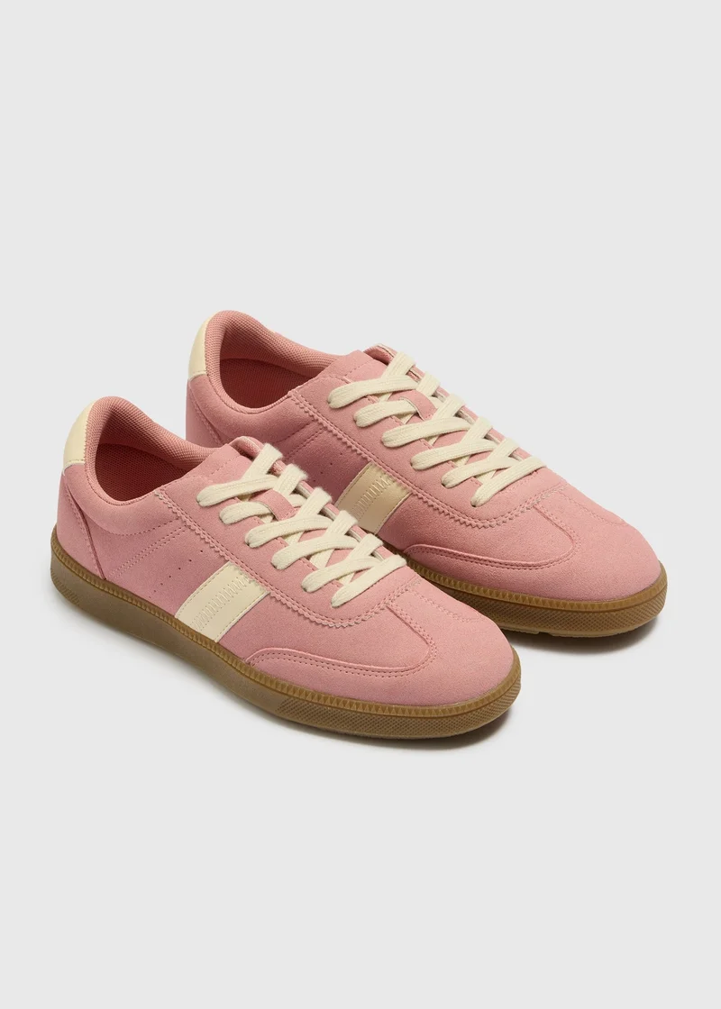 ماتلان Blush Pink Retro Trainers