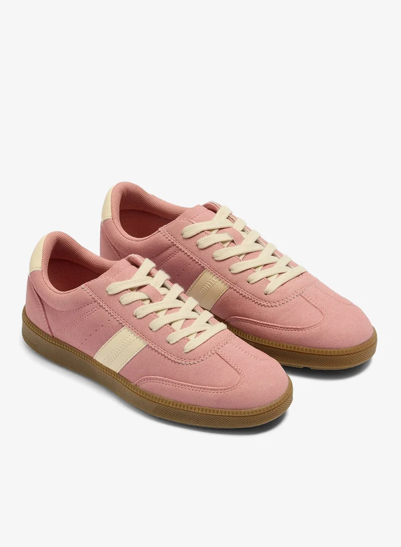 Matalan Blush Pink Retro Trainers