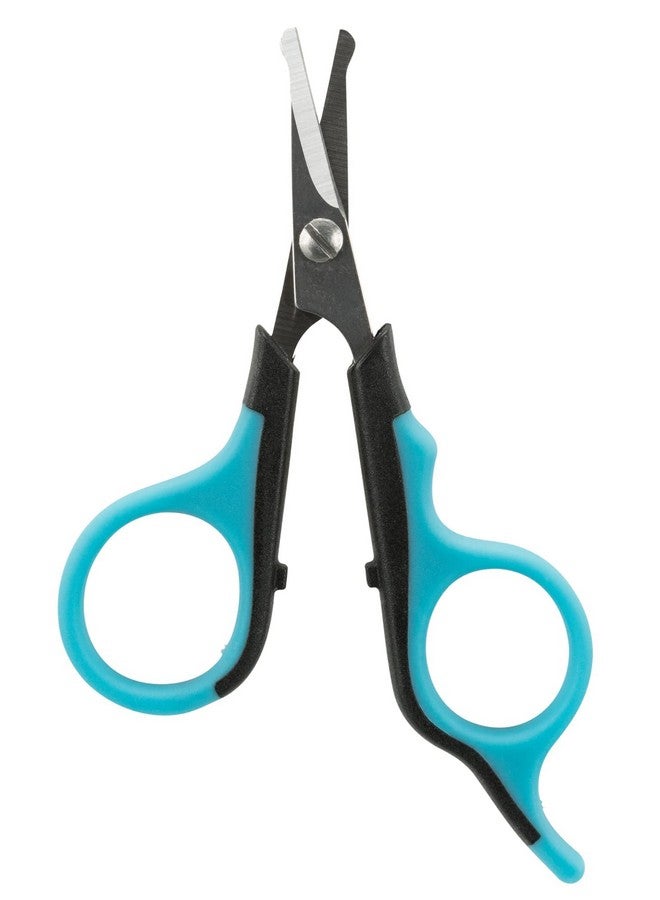TRIXIE Face And Paw Scissors | Stainless Steel Grooming Scissors For Dogs And Cats | Non-Slip Rubber Handle For Easy Grip | Round-Tip Design Makes It Safe To Use Around Your Pets Face 9Cm - Image 1