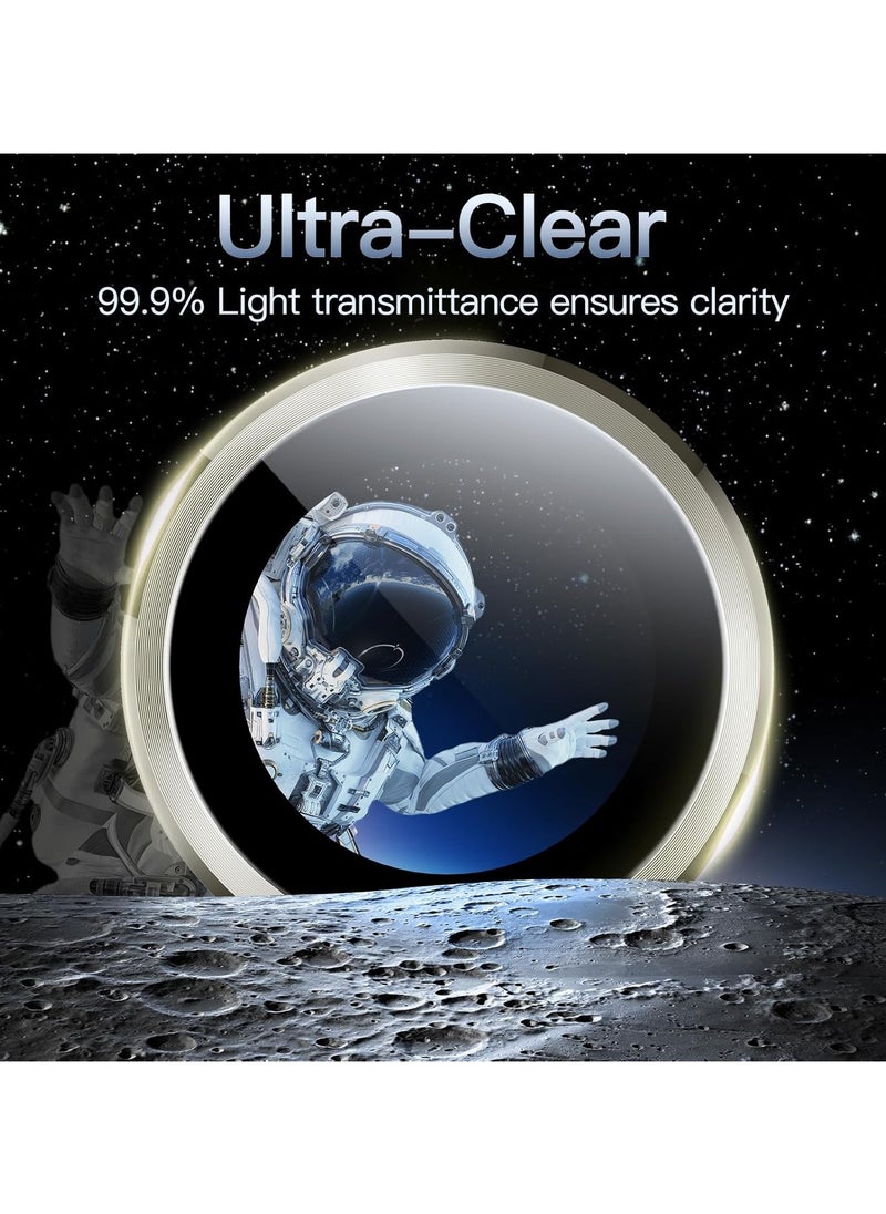 Denx Camera Lens Protector for Samsung Galaxy S24 Ultra, Single Ring Cover 9H Hardness Tempered Glass, Easy Installation Tray, HD Clear, 1 Set (Grey)  - Image 5