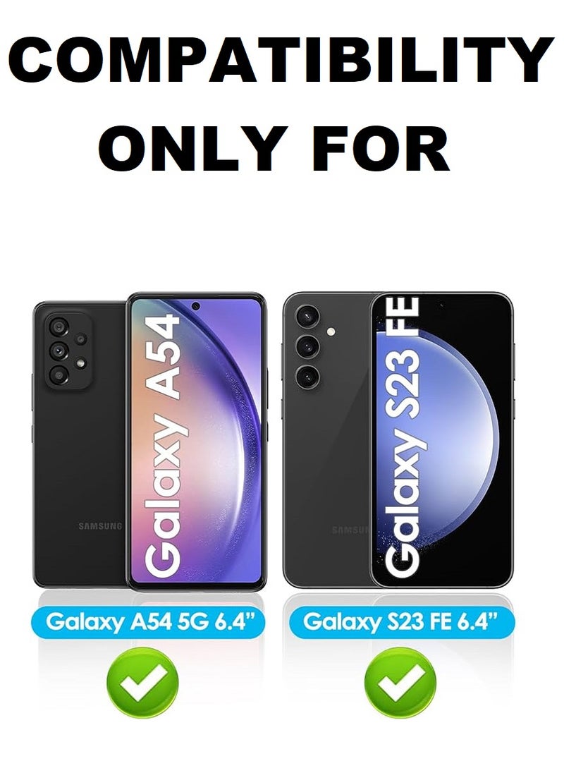 Super 2 Pieces Tempered Glass Screen Protector Clear Designed For Samsung Galaxy A54 Full Screen Coverage And Bubble Free - Image 3