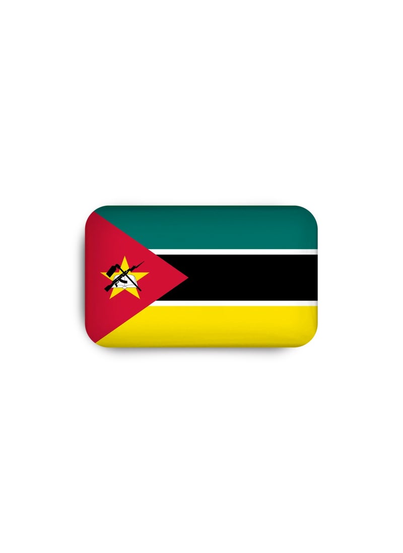 971MEDIA Mozambique Flag Magnetic Badge  - Image 2