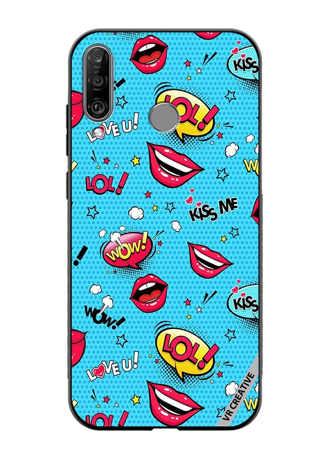 VR CREATIVE Protective Case Cover For Huawei P30 Lite Pop Art Design Multicolour - Image 1