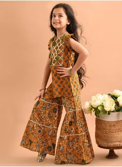 LILPICKS Printed Kurta Sharara Set  - Image 5