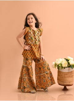 LILPICKS Printed Kurta Sharara Set  - Image 4