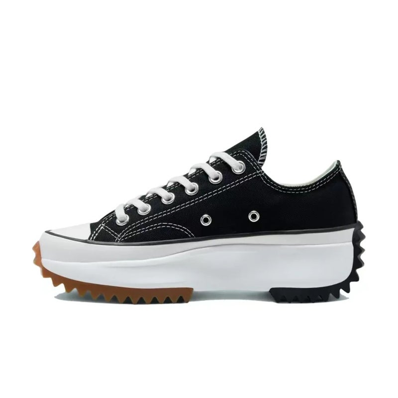 Converse Run Star Hike High-Top Canvas Sneakers - Black & White Platform Sole for Men & Women - Image 1