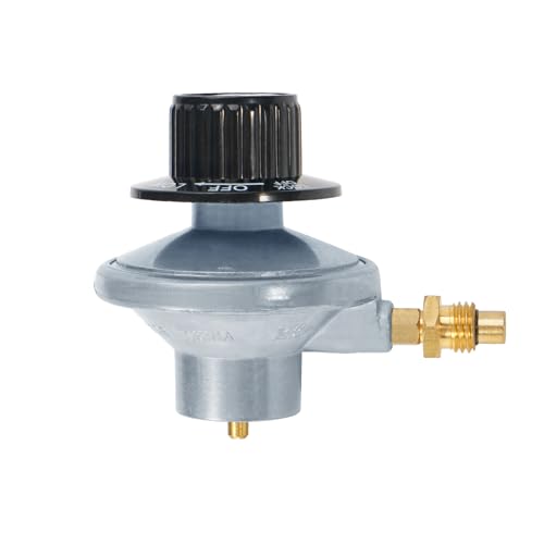 JEASOM Propane Control Valve Gas Grill Regulator with a 1"-20 Female Throwaway Cylinder Thread Inlet and an Orifice Outlet,for Portable Grill - Image 1