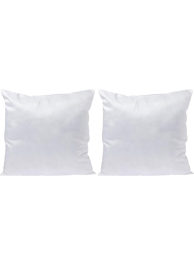 Style Soft Plain Colored Cushion 45X45 Cm White 2 Pcs - Image 1