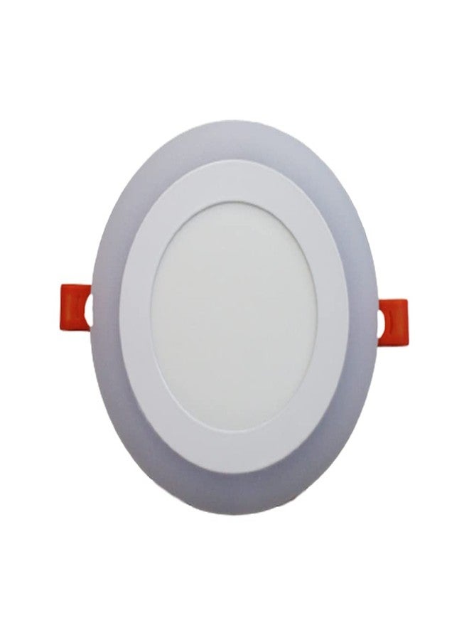 D'Mak 9W LED Side Pink Round Panel Light Ceiling 3D Effect Lighting (Double Color) (Pack of 01) (Cutting Size : 4 x 4 inch) - Image 2