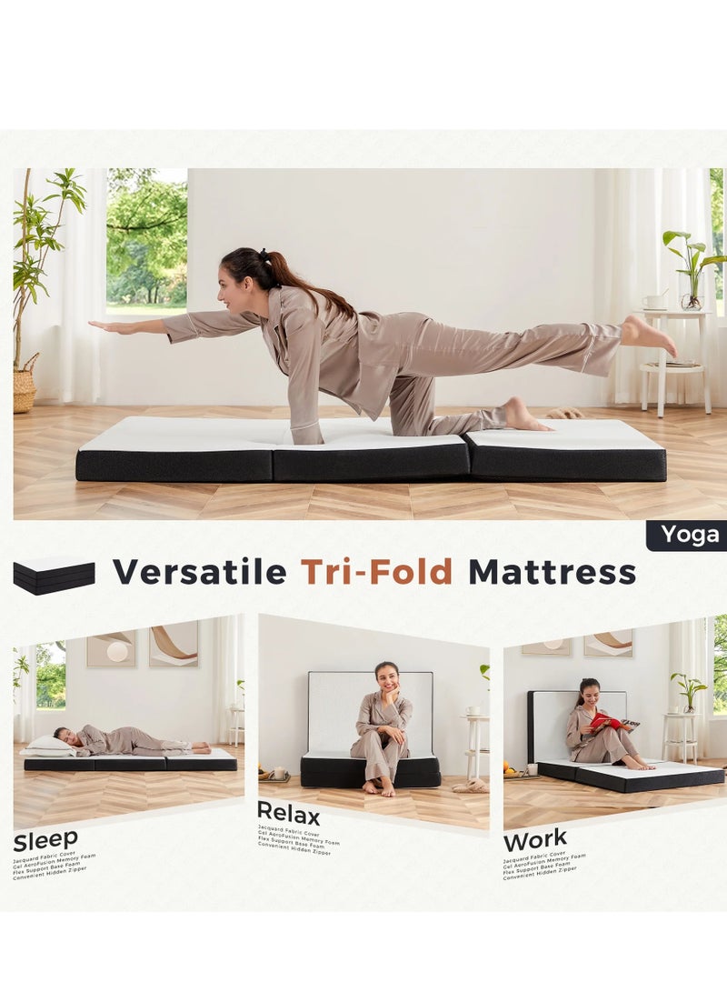 Comfy White Medicated Foam Mattress With Black Border 180 X 90 X 7Cm - Image 1