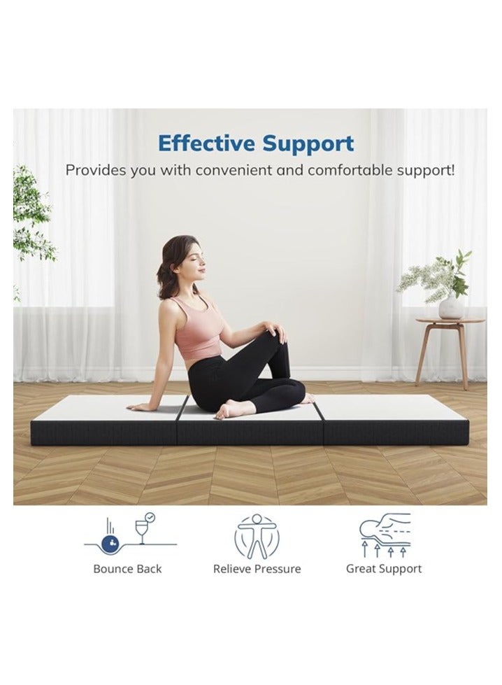 Comfy White Medicated Foam Mattress With Black Border 180 X 90 X 7Cm - Image 3