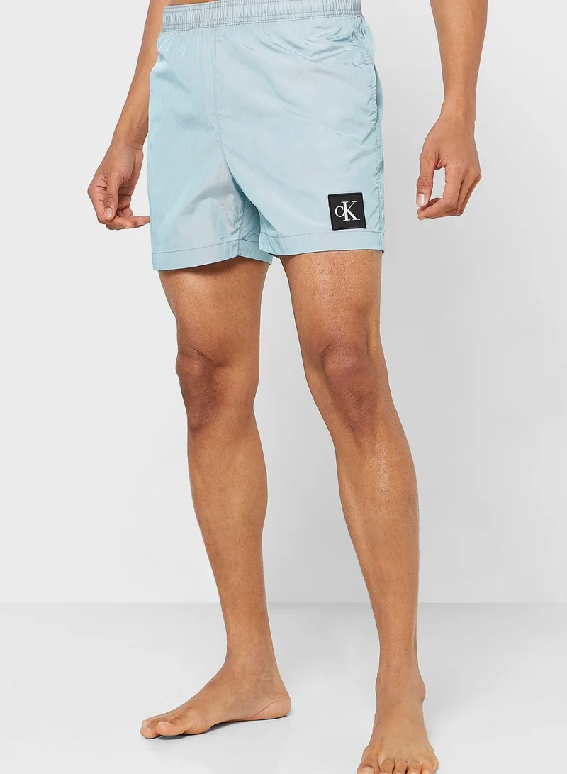 CALVIN KLEIN Logo Drawstring Swim Shorts