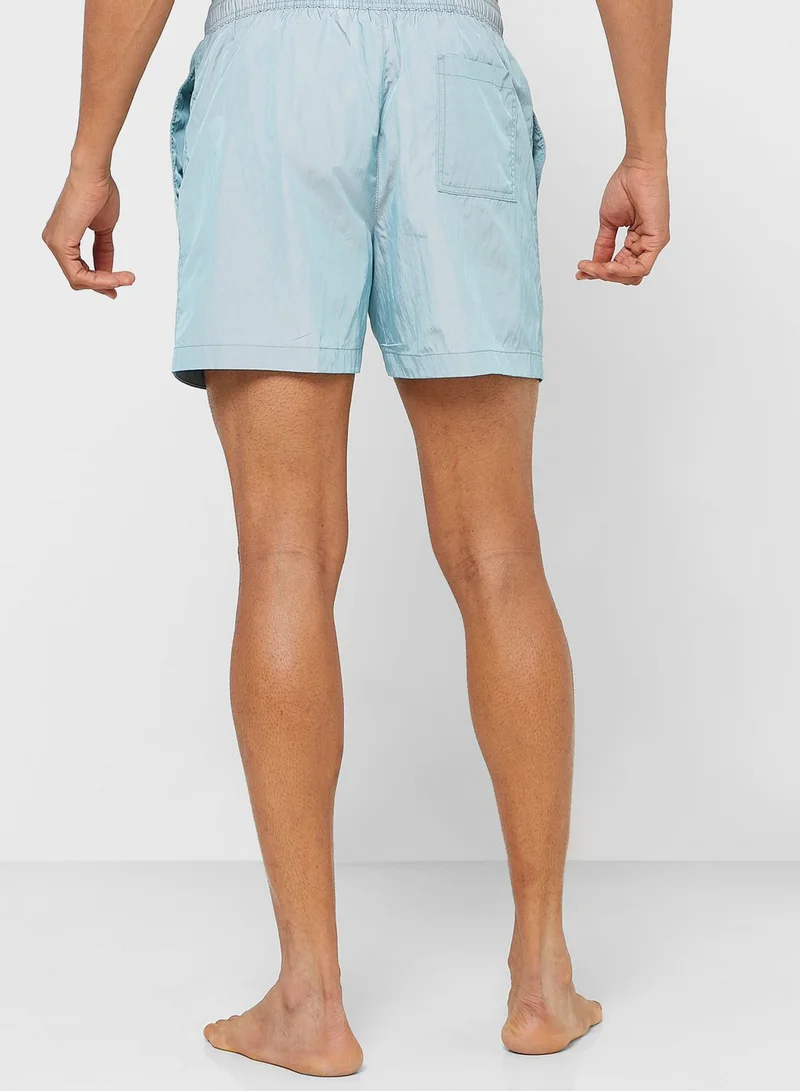 CALVIN KLEIN Logo Drawstring Swim Shorts