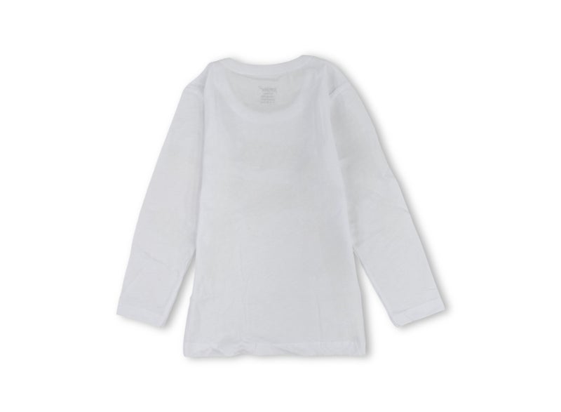 Junior Boys Cotton Long-Sleeved Undershirt – White - Image 3