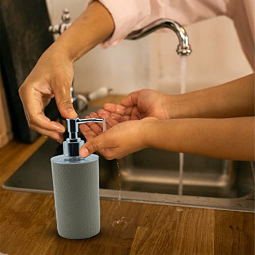 SHENRON Refillable Hand Soap Dispenser for wash Basin, Unbreakable Liquid Soap, Shampoo, Hand wash, Sanitizer, Lotion Dispenser Plastic Bottle for Kitchen, WashBasin and Bathroom (Grey, Set of 2) - Image 5