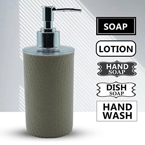 SHENRON Refillable Hand Soap Dispenser for wash Basin, Unbreakable Liquid Soap, Shampoo, Hand wash, Sanitizer, Lotion Dispenser Plastic Bottle for Kitchen, WashBasin and Bathroom (Grey, Set of 2) - Image 4