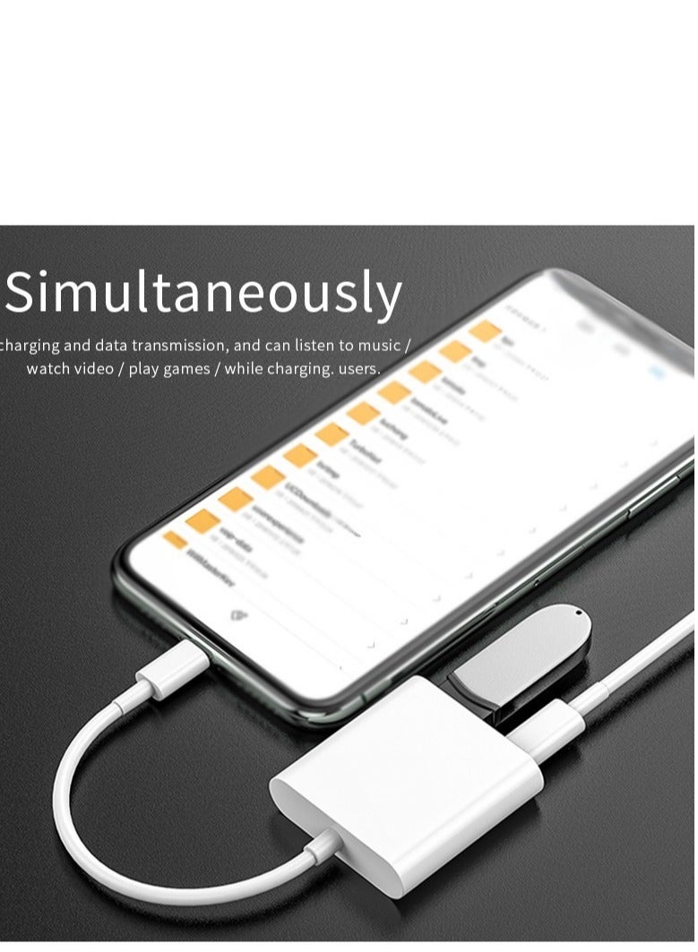 ELTRAZONE Lghtning to USB3 Camera Adapter White - Image 3