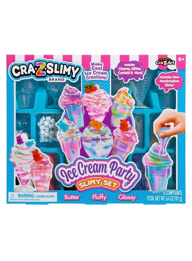 Cra-Z-Slimy Ice Cream Party Slime Set CA-60508 - Image 1