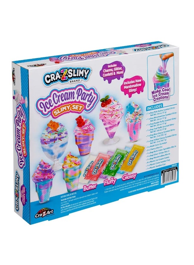 Cra-Z-Slimy Ice Cream Party Slime Set CA-60508 - Image 2