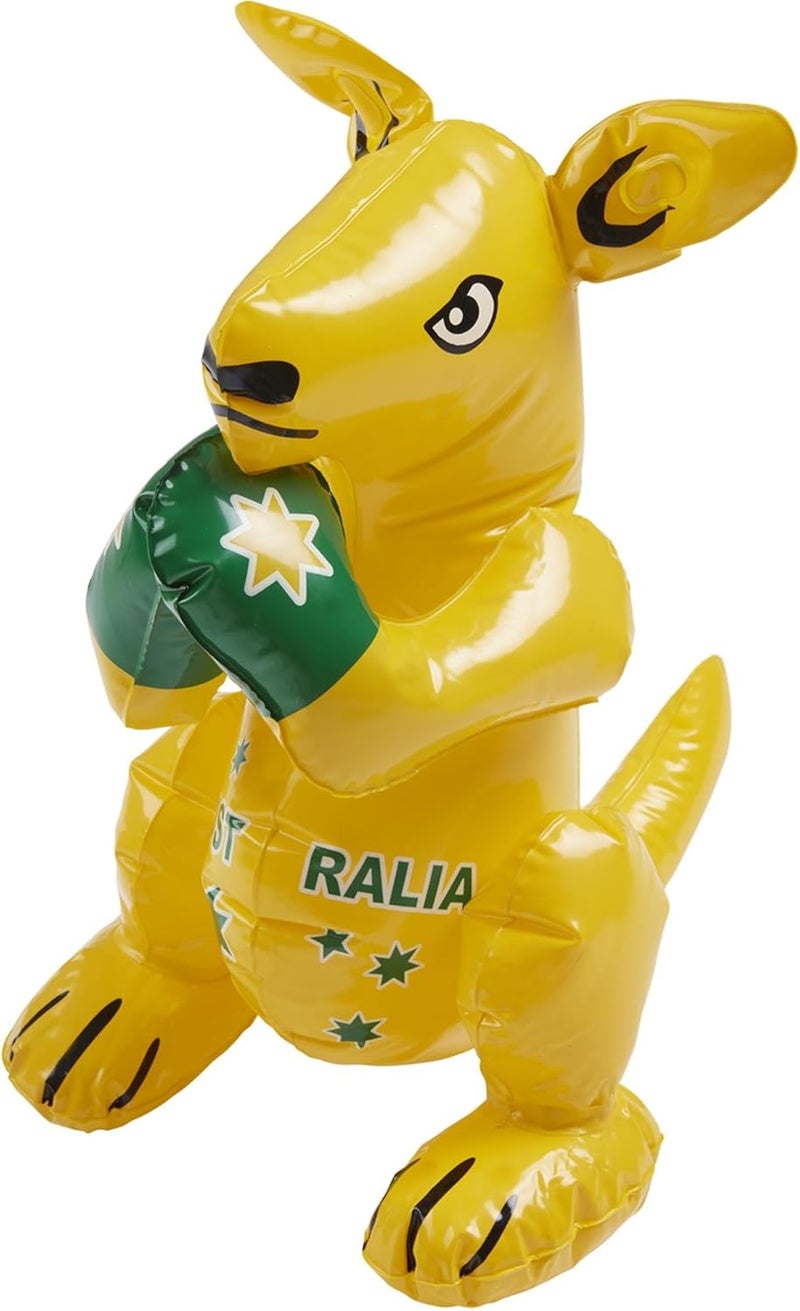 Smiffys Inflatable Kangaroo Yellow with Australia Print 40cm16in Around The World Fancy Dress Animal Dress Up Accessories - Image 3