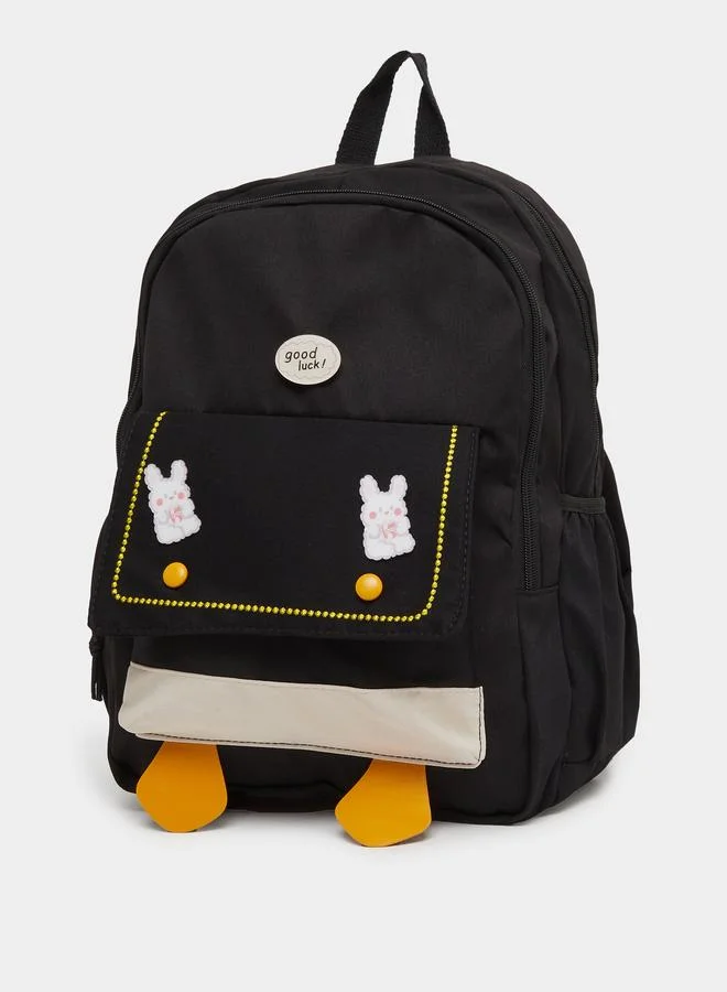 ستايلي Styli Girls Flap Pocket Backpack 44x31x17cm