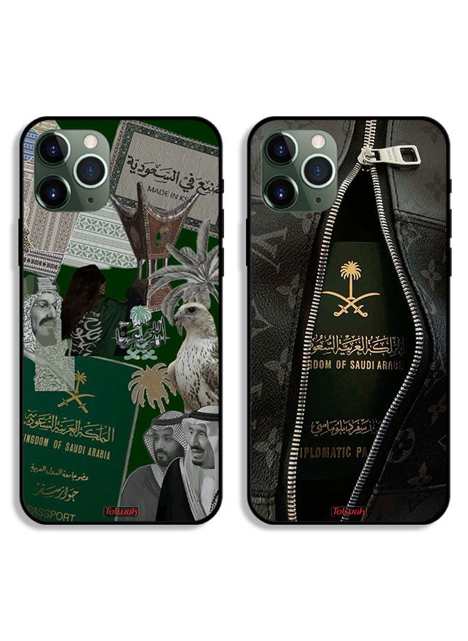 Tolwak Two Cases For Apple iPhone 11 Pro Max Protective Covers Kingdom Aesthetics  - Image 1