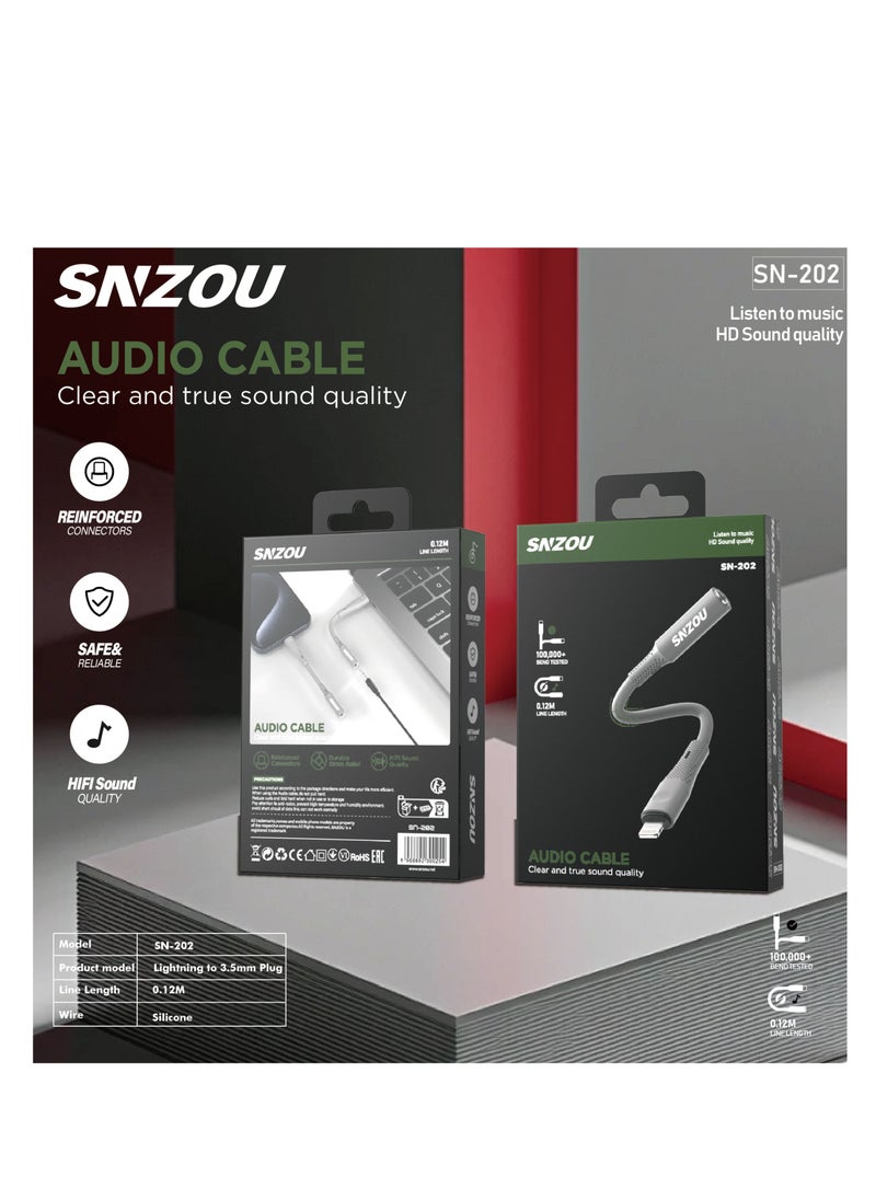 SNZOU - Snzou Audio Bridge Lightning to 3.5mm Adapter - Image 1