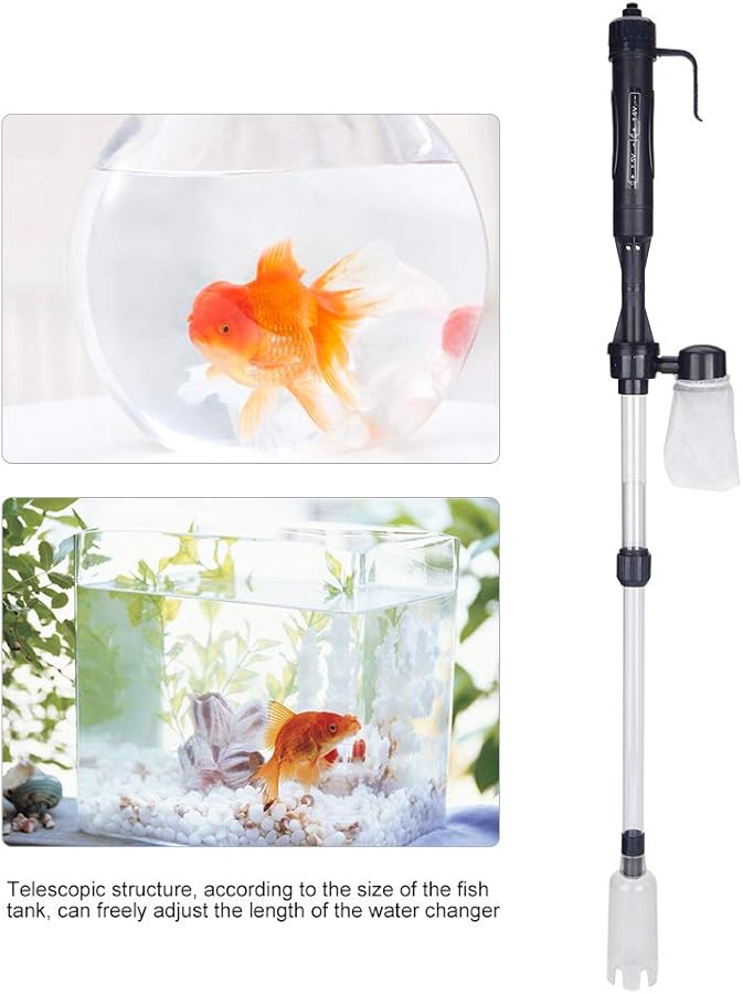 Electric Aquarium Gravel Cleaner Water Changer Filter Pump With Telescopic Tube - Image 4