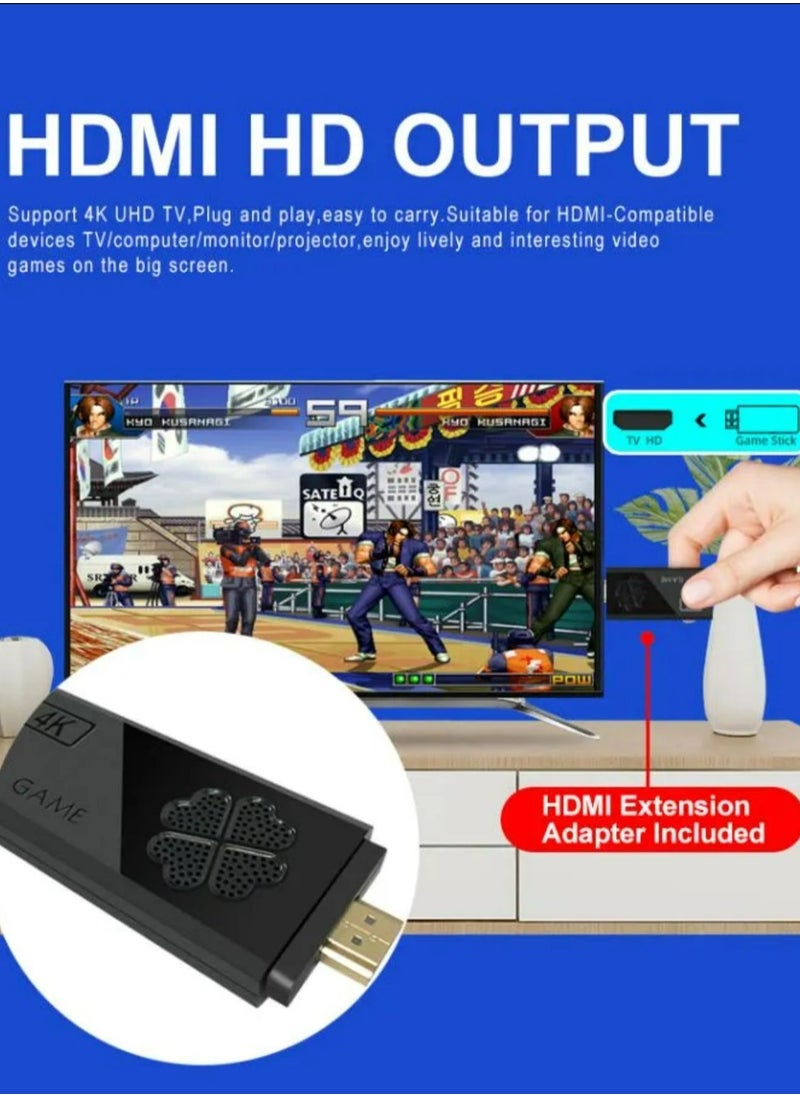 مي فازا - ألعاب الفيديو وحدة تحكم لعبة 2.4G المزدوج وحدة تحكم لاسلكية لعبة عصا 4K 13000 ألعاب 64GB الرجعية - Image 1