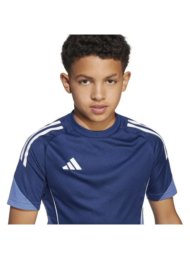 adidas قمصان كرة قدم للأطفال تيرو  سي جيه إس واي بلو للجنسين مقاس