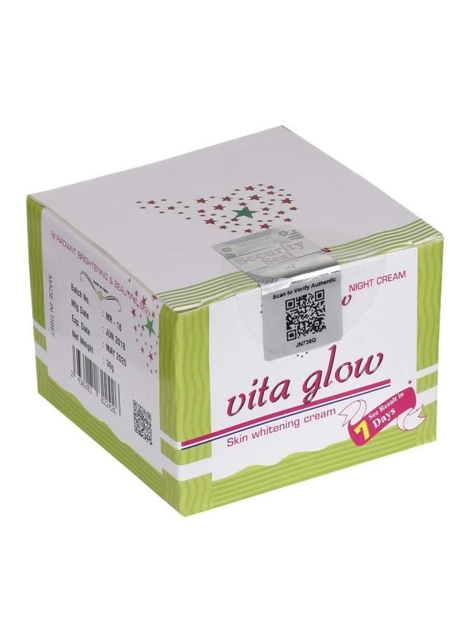 Vita Glow Skin Whitening Night Cream 30grams - Image 1