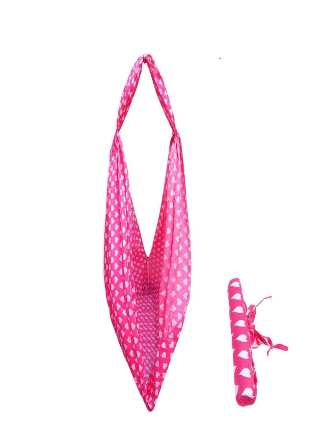 Vparents Newborn Baby Sleep Cradle Jhula Palna Tottilu Cloth with Seperator Rosy (Pink)110482 - Image 4
