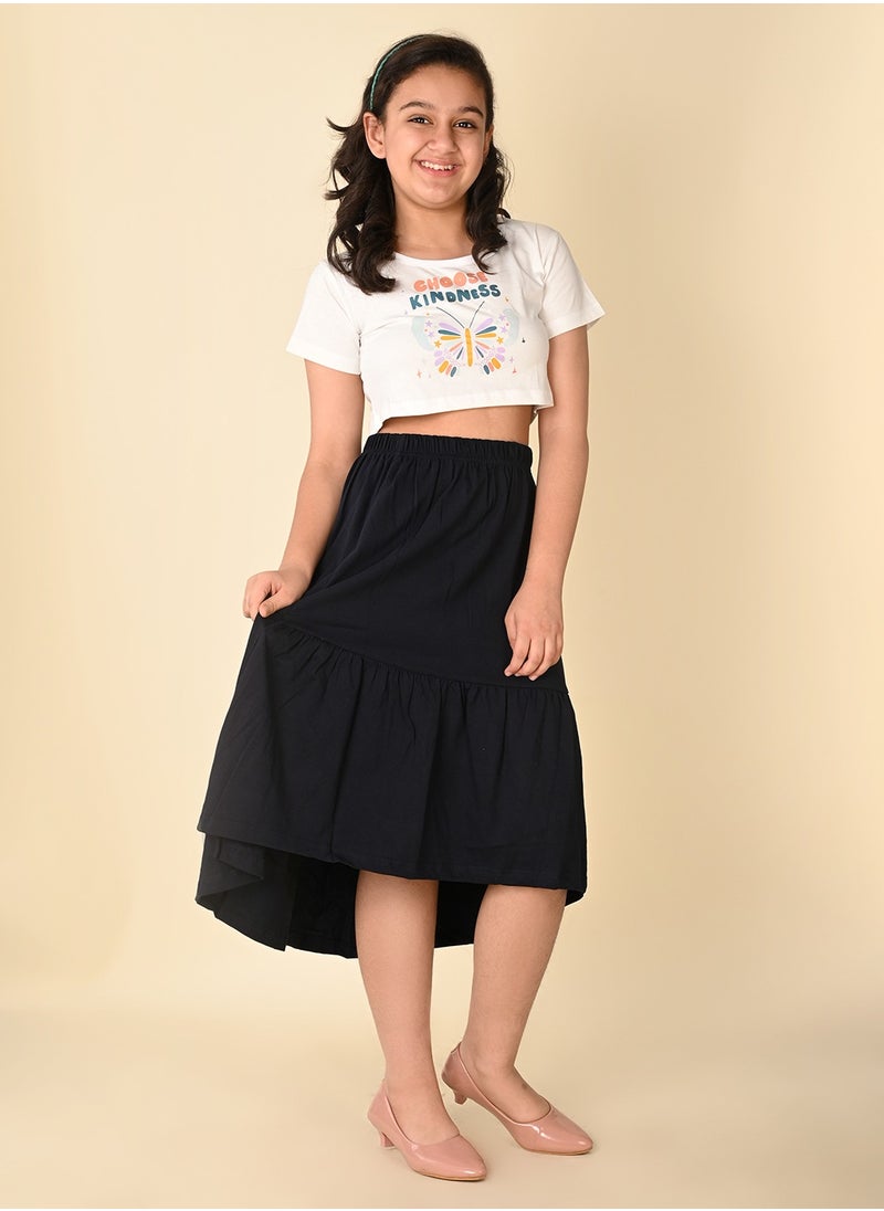 LILPICKS - White Black Girls Wear Clothing set - Image 1