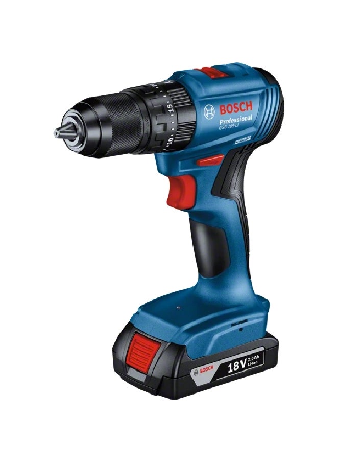 BOSCH 18V GSB 185-LI Cordless Impact Drill Driver Teal and Black 22.5 x 11.5 x 23 cm JE0 601 9K3 1L1  - Image 2