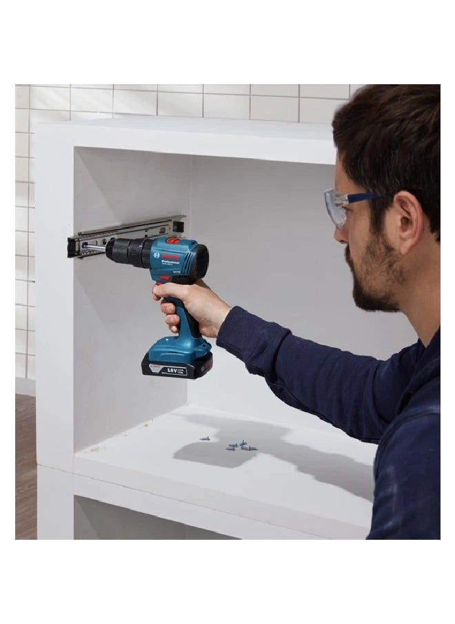 BOSCH 18V GSB 185-LI Cordless Impact Drill Driver Teal and Black 22.5 x 11.5 x 23 cm JE0 601 9K3 1L1  - Image 3